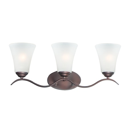 Maxim Vital 3-Light 23.5" Wide Oil Rubbed Bronze Vanity Light 12083FTOI